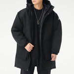 adidas Outdoor Sports Windproof Warm Hood Down Jacket Men's Black GN9835