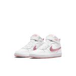 (PS) Nike Court Borough Mid 2Velcro 'White Pink Glaze' CD7783-105