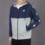 Nike As Sportswear Ce Fz Bb Hybri 'Navy Grey' CJ4416-410