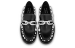 (WMNS) LOUIS VUITTON x YK Academy Loafers 'Black with White Dots' 1AB9KB
