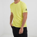 adidas Training Sports Round Neck Short Sleeve Yellow CZ5425