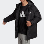 adidas Logo Multiple Pockets Outdoor Sports Down Jacket Black H14174