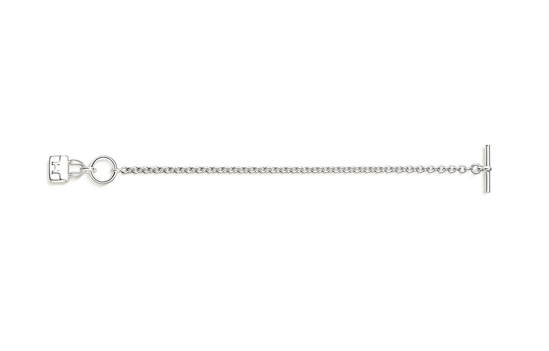 HERMES Constance 925 Sterling Silver Bracelets Unisex