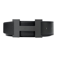 HERMES Constance Leather Belts Men Black & Ebony
