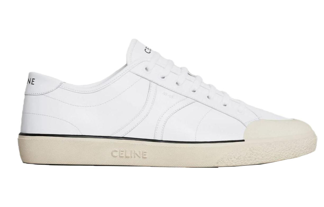 CELINE AS 01 ALAN Anti Slip Wear Resistant Low Top Skateboard Shoes Men's White