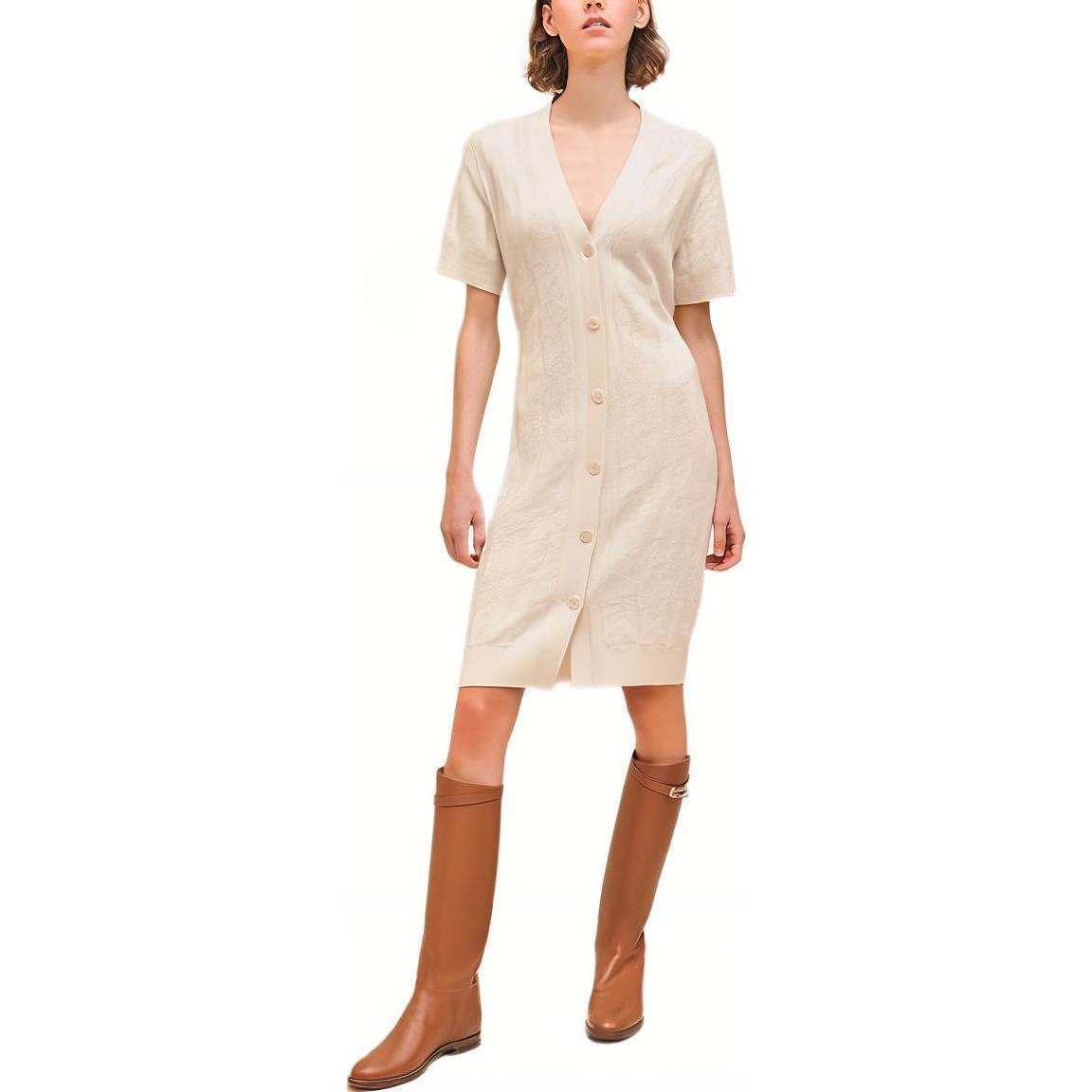 HERMES SS24 Short Sleeved Dresses Women's White