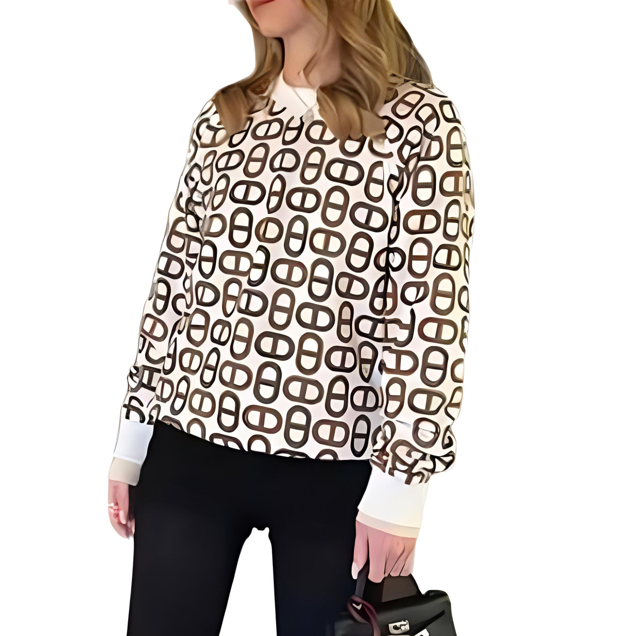 HERMES SS24 Sweatshirt Women's Chestnut Brown