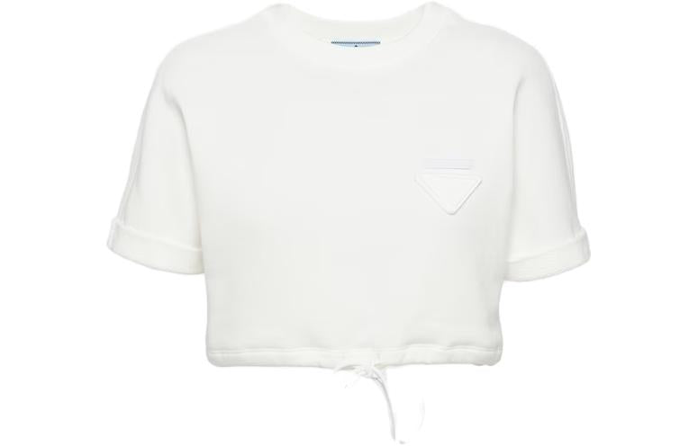 PRADA Cropped Fleece T-shirt