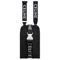 CELINE Cow Leather Shoulder Bag, Crossbody Bag, Cell Phone Pouch Unisex Black