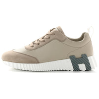 HERMES Bouncing Low-Top Casual Shoes Men's Beige
