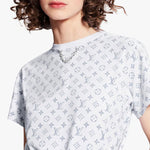 LOUIS VUITTON SS22 Collar Chain Logo Short Sleeve Unisex White 1A8QDG