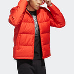 adidas neo Sports hooded Detachable Long Sleeves Down Jacket Orange Red EI4431