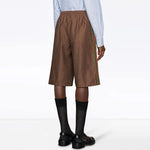 Men's Gucci SS21 Printing Shorts Brown 623220-XJCKV-2178