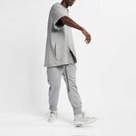 Men's Nike NRG Ti Warm Up Top x Fear of God FOG Gray Zipper Short Sleeve Tops 'Dark Grey Heather Black' AR0629-063
