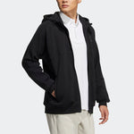 adidas Splicing hooded Zipper Jacket Black HG1835