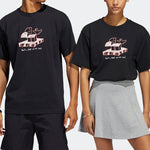 adidas originals Shmoofoil Pattern Printing Athleisure Casual Sports Short Sleeve Couple Style Black HC2193