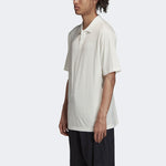 Men's Y-3 Solid Color Logo Polo Shirt White FN3356