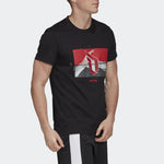 adidas Pattern Printing Short Sleeve Black GH4378