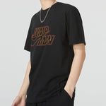 Air Jordan Large Logo Alphabet Printing Sports Training Round Neck Short Sleeve Black DN4430-010