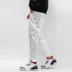 Nike Air Contrast Stitched Windproof Tie Woven Sweatpants For Men White DA0241-100