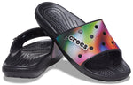 Crocs Colorful Casual Unisex Multi-Color Black Slippers 207557-0C4
