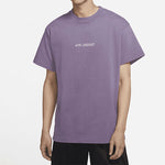 Air Jordan Large Logo Sports Round Neck Short Sleeve Gray Purple DQ4960-574