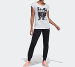 (WMNS) adidas Plaid Knitted Sports Pants Black DP2377