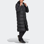adidas Windproof Stay Warm hooded mid-length Down Jacket Black GE9995