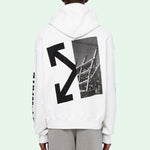 Off-White Split Arrows Hooded Fleece Men White OMBB037E19D250100110