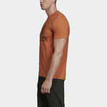 adidas MH Bos Tee Gym Training Sports Round Neck Short Sleeve Khaki Brown EB5243
