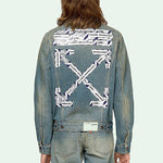 Off-White Arrow Denim Jacket Denim Blue OMYE005S203860037388
