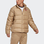 adidas originals Adicol Jacket 1 Stay Warm Solid Color raglan sleeve Stand Collar Down Jacket Beige EC7276