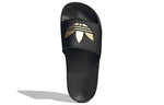 (WMNS) adidas Adilette Lite Slide 'Black Matte Gold' GZ6196