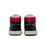 (WMNS) Air Jordan 1 Mid 'Black Sail Gym Red' BQ6472-061