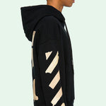 Off-White Tape Arrows Over Hoodie 'Black/Beige' OMBB037R20E300021048
