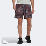 Men's adidas x Parley Crossover Loose Paint Splash Effect Printing Sports Shorts Khaki Brown HK4513