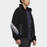 adidas M MHS BOA JKT Stand Collar Printing lamb's wool Stay Warm Jacket Black GE0388