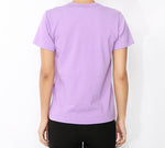 (WMNS) COMME des GARCONS PLAY Heart Logo Tee 'Purple Pink' AZ-T211-051-4