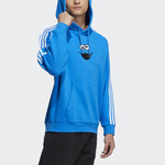 adidas neo x SESAME STREET Crossover U Ss Hdy Bird Chest Pattern Printing Pullover Blue HD7297