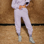 adidas originals x IVY PARK Crossover Casual Solid Color Bundle Feet Sports Pants/Trousers/Joggers Purple H61693