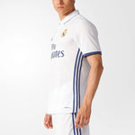 adidas real Madrid 16-17 Season Fan Edition Home Alphabet Logo Stripe Sports Soccer/Football Short Sleeve Jersey White S94992