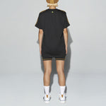 adidas originals x Ivy Park 4 Crossover Embroidered Logo Round Neck Short Sleeve Black T-Shirt GT4080