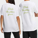 adidas neo M Sw Slogan Tee Solid Color Alphabet Printing Athleisure Casual Sports Short Sleeve Couple Style White HC9740