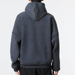 Men's adidas New Polar Fz Solid Color Reversible Athleisure Casual Sports Hooded Jacket Gray HG2076