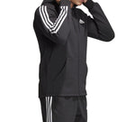 adidas Printing Sports Fleece Lined hooded Knit Jacket Black DQ1455