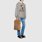 Guccl x Disney Mickey Mouse Printed Loose For Men Grey 604218-XJB68-1093