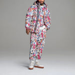 adidas originals x Ivy Park Letters Printed Sports Hooded Down Jacket Unisex Floral H18992