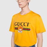 Kai x Gucci Crossover SS21 Loose Round Neck Short Sleeve Yellow 548334-XJDJH-7219