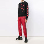 Off-White Bats Logo Round Neck Slim-Fit Sweater OMBA025E19D250071020