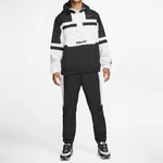 Nike Men's Jacket Hooded Sportswear Polyester 'Black White' CJ4835-100